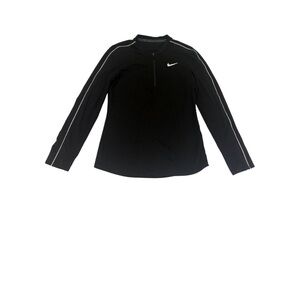 Nike Black Long Sleeve Top with White Accents